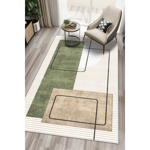 Lavita Home Dijital Baskı Yıkanabilir Kaymaz Bej Salon Halısı Mutfak Halısı Yolluk ve Paspas