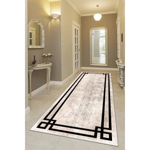 Lavita Home Makinede Yıkanabilir Kaymaz Leke Tutmaz Modern Bej Kesme Yolluk Mutfak Yolluk Halı Yolluk