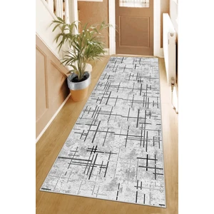 Lavita Home Makinede Yıkanabilir Kaymaz Leke Tutmaz Modern Gri Kesme Yolluk Mutfak Yolluk Halı Yolluk