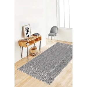 Lavita Home Dijital Baskı Yıkanabilir Kaymaz Gri Salon Halısı Mutfak Halısı Yolluk ve Paspas
