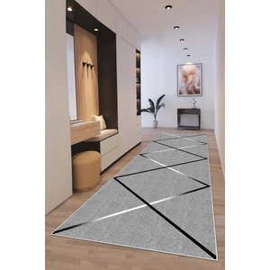 Lavita Home Makinede Yıkanabilir Kaymaz Leke Tutmaz Modern Gri Kesme Yolluk Mutfak Yolluk Halı Yolluk