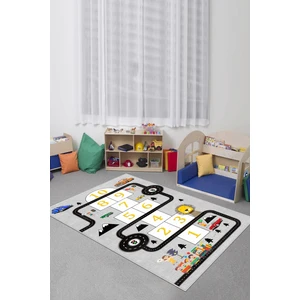 Lavita Home Makinede Yıkanabilir  Kaymaz Taban Dijital Baskı Yol Desenli Oyun Halısı  Çocuk Odası Halısı