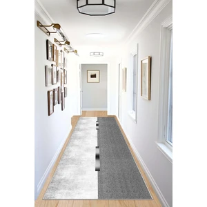 Lavita Home Makinede Yıkanabilir Kaymaz Leke Tutmaz Modern Gri Kesme Yolluk Mutfak Yolluk Halı Yolluk