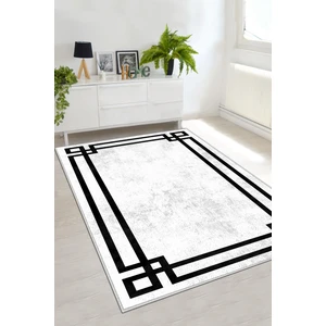 Lavita Home Dijital Baskı Yıkanabilir Kaymaz Beyaz Salon Halısı Mutfak Halısı Yolluk ve Paspas
