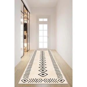 Lavita Home Makinede Yıkanabilir Kaymaz Leke Tutmaz Modern Bej Kesme Yolluk Mutfak Yolluk Halı Yolluk