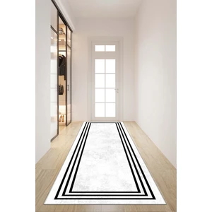 Lavita Home Makinede Yıkanabilir Kaymaz Leke Tutmaz Modern Beyaz Kesme Yolluk Mutfak Yolluk Halı Yolluk