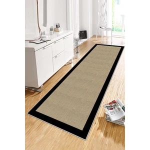 Lavita Home Makinede Yıkanabilir Kaymaz Leke Tutmaz Modern Siyah Kesme Yolluk Mutfak Yolluk Halı Yolluk