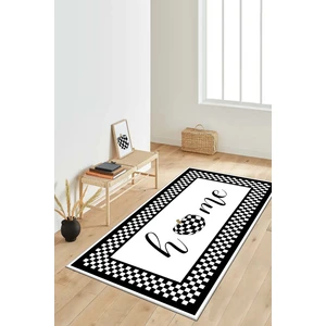 Lavita Home Dijital Baskı Yıkanabilir Kaymaz Leke Tutmaz Siyah Mutfak Halısı Yolluk ve Paspas