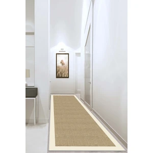Lavita Home Makinede Yıkanabilir Kaymaz Leke Tutmaz Modern Bej Kesme Yolluk Mutfak Yolluk Halı Yolluk