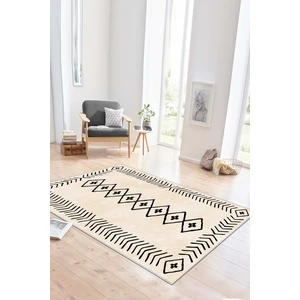 Lavita Home Dijital Baskı Yıkanabilir Kaymaz Bej Salon Halısı Mutfak Halısı Yolluk ve Paspas