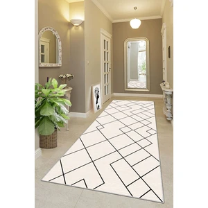 Lavita Home Makinede Yıkanabilir Kaymaz Leke Tutmaz Modern Bej Kesme Yolluk Mutfak Yolluk Halı Yolluk