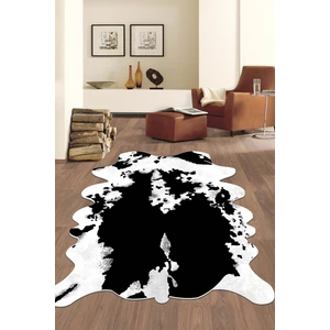 Lavita Home Dijital Baskı Yıkanabilir Kaymaz Post Görünümlü Siyah Salon Mutfak Koridor Halısı ve Paspas