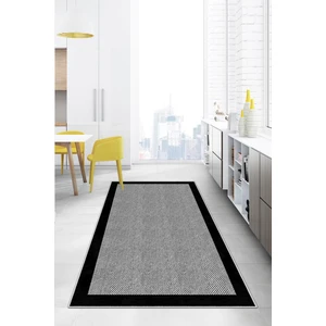 Lavita Home Dijital Baskı Yıkanabilir Kaymaz Gri Salon Halısı Mutfak Halısı Yolluk ve Paspas