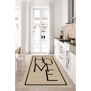 Lavita Home Dijital Baskı Yıkanabilir Kaymaz Bej Salon Halısı Mutfak Halısı Yolluk ve Paspas