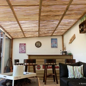 Reed Fence Uv.Misina Ip Örgülü Doğal Kamış Çit Balkon Çiti Hasır Bambu Çit Bahçe Çiti Ve Gölgelik Dekor