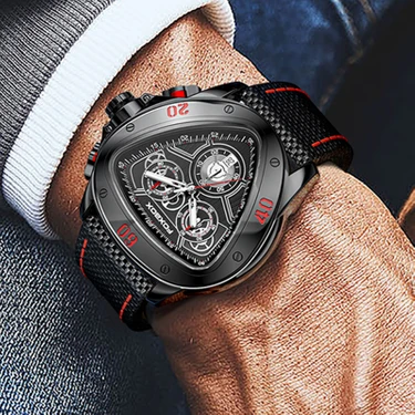 Hanyang Siyah Lıge Üst Marka Büyük Arama Chronograph Quartz