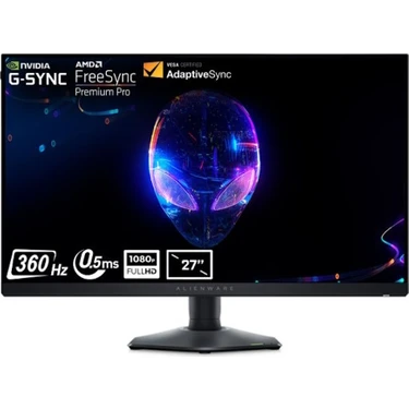 Dell Alienware AW2724HF 27 inç 360Hz 0.5ms Full HD Adaptive Sync Fast IPS Pivot Gaming