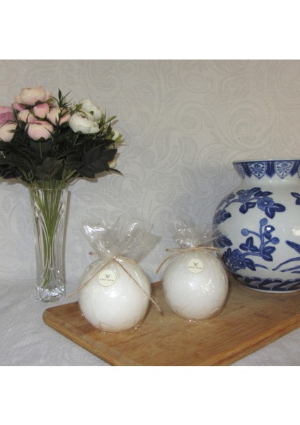 2'li Beyaz Top Mum/candle 8 cm Çap fiyatları