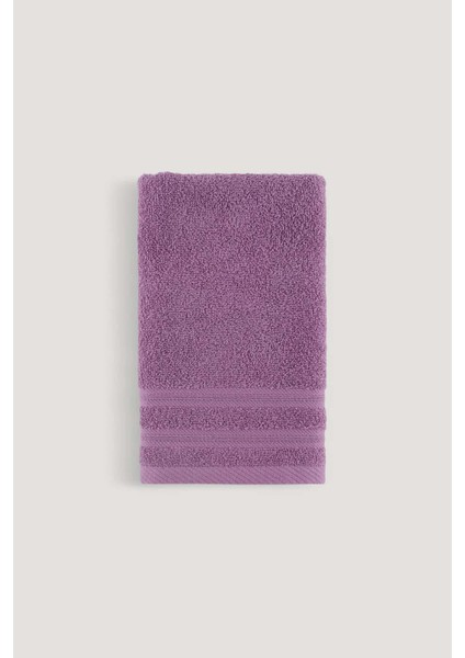 Pure Bukle Bordürlü Havlu Mürdüm 90X150