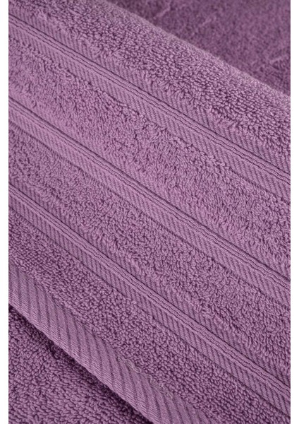 Pure Bukle Bordürlü Havlu Mürdüm 90X150