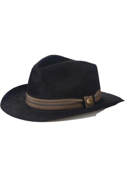 Unisex Kaşe Kovboy Fötr Şapka