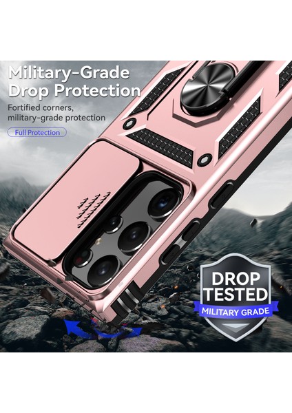 Samsung Galaxy S23 Ultra Kılıf Slayt Kamera Koruma Anti-Drop Kickstand Pc+Tpu Telefon Kapağı (Yurt Dışından) indirimleri