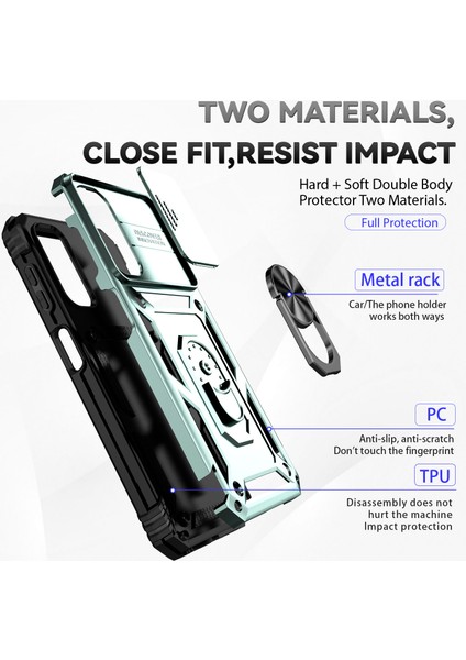 Samsung Galaxy A14 5g Case Pc+Tpu Slayt Kamera Koruyucu Kickstand ile Telefon Kapağı (Yurt Dışından) indirimleri