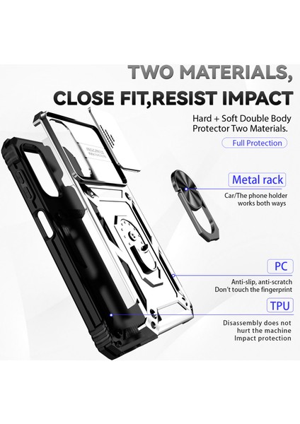 Samsung Galaxy A14 5g Case Pc+Tpu Slayt Kamera Koruyucu Kickstand ile Telefon Kapağı (Yurt Dışından) indirimleri