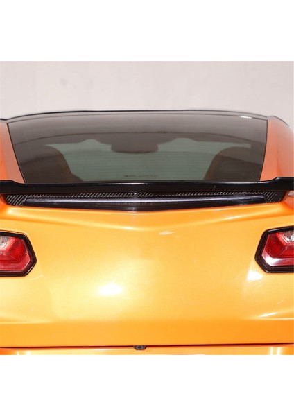 Corvette C7 2014-2019 Yumuşak Karbon Fiber Araba Arka Fren Aydınlatma Koruması Trim Şeritler Etiket Aksesuarları (Yurt Dışından)