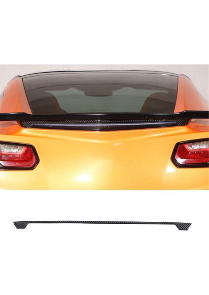 Corvette C7 2014-2019 Yumuşak Karbon Fiber Araba Arka Fren Aydınlatma Koruması Trim Şeritler Etiket Aksesuarları (Yurt Dışından)