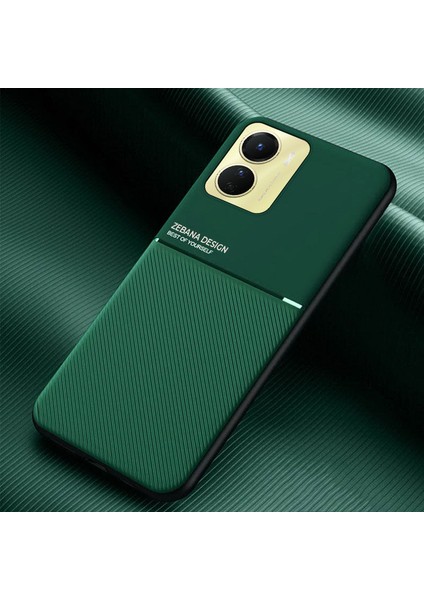Vivo Y16 Uyumlu Kılıf Zebana Design Silikon Kılıf Yeşil