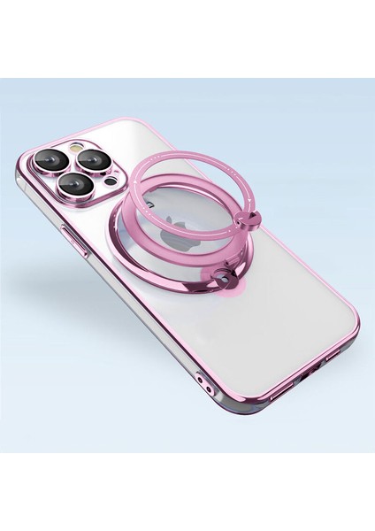 Apple iPhone 14 Pro Uyumlu Kılıf Zebana Manyetik Standlı Most Silikon Kılıf (Kablosuz Şarj Destekli) Rose Gold fiyatları
