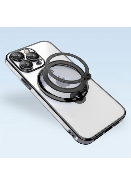 Apple iPhone 14 Pro Uyumlu Kılıf Zebana Manyetik Standlı Most Silikon Kılıf (Kablosuz Şarj Destekli) Siyah fiyatları