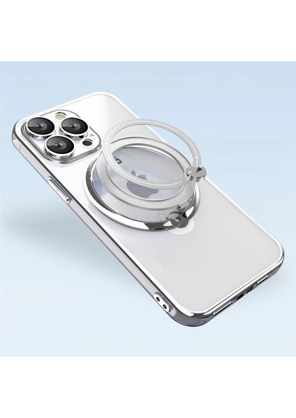 Apple iPhone 13 Pro Uyumlu Kılıf Zebana Manyetik Standlı Most Silikon Kılıf (Kablosuz Şarj Destekli) Gri fiyatları