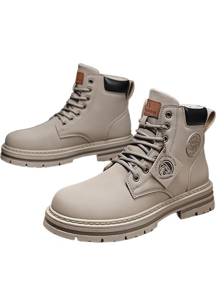 Martin Boots, Sonbahar Erkek Ayakkabıları, Yüksek Çete Ingiliz Tarzı, Işçi Ayakkabıları, Orta Çete Rahat Deri Ayakkabılar, Siyah Kısa Çizmeler (Yurt Dışından)