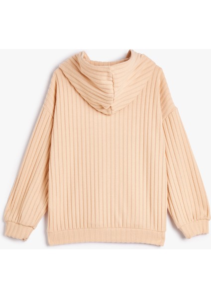 Kapşonlu Sweatshirt Fitilli Yumuşak Dokulu fiyatları