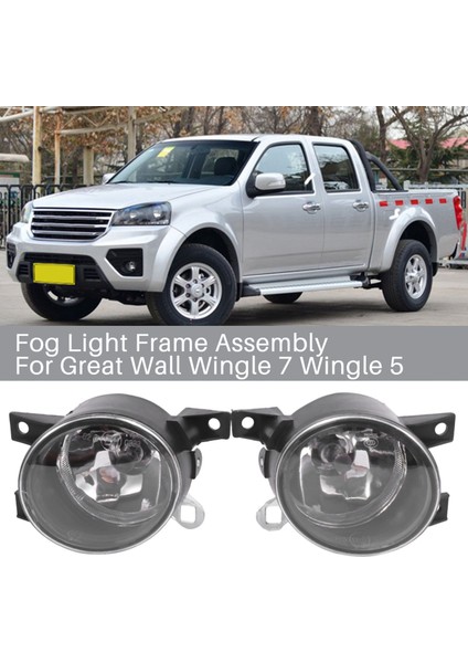 Gwm Great Wall Wingle 7 Wingle 5 Için Araba Ön Tampon Sis Lambası Çerçeve Aksamı (Yurt Dışından)