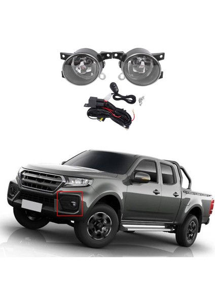 Gwm Great Wall Wingle 7 Wingle 5 Için Araba Ön Tampon Sis Lambası Çerçeve Aksamı (Yurt Dışından)