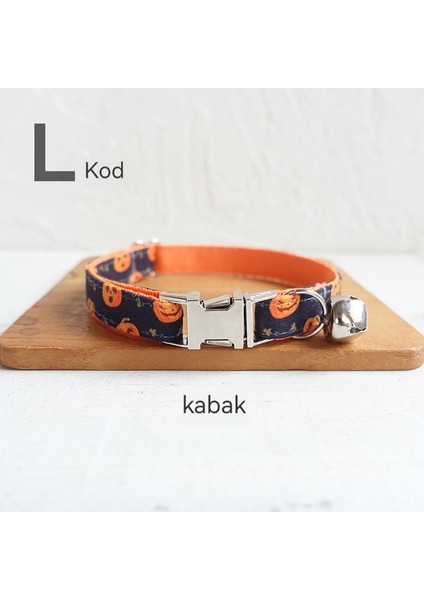 Bigsharp Aşınmaya Dayanıklı Pratik Kedi Tasması Ayarlanabilir Kedi Halkası Cadılar Bayramı Temalı Gümüş Çinko Alaşım Toka (Yurt Dışından)