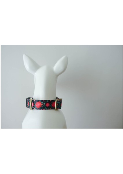 Bigsharp Yeni Taklit Naylon Baskı Noel Çiçek Tasması Çekme Kayışı Yay Seti Pürüzsüz Rahat Eğitim Köpek Kayışı (Yurt Dışından) indirimleri