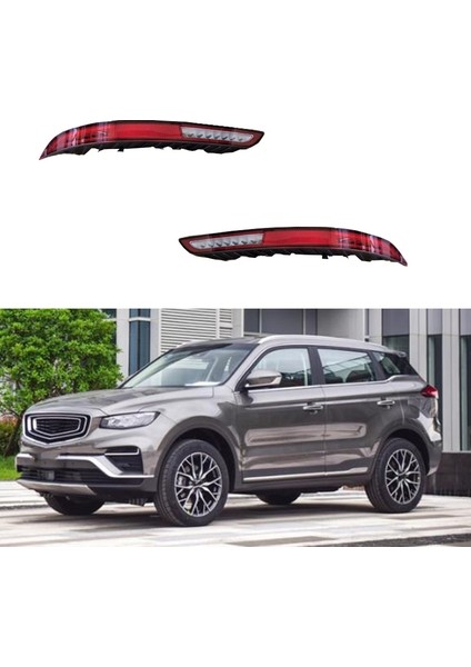 Araba Sol Arka Sis Lambası Montaj Fren Reflektör Sinyal Işıkları Geely Atlas Pro Azkarra Boyue Için (Yurt Dışından)