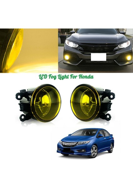 2 Adet Sis Lambası Lambası Sarı Lens Araba Ön Tampon Sis Lambası Oe Yedek H11 Ampul F4 Ford Focus Acura Honda Subaru Nissan Suzuki (Yurt Dışından)