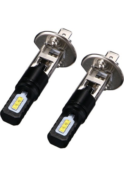 6000K Süper Parlak Beyaz 6000LM Drl 4x H1 LED Far Ampul Kiti Yüksek Işın (Yurt Dışından)