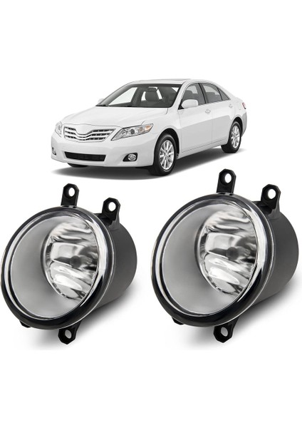 Araba Ön Sol Sağ Tampon Sis Farları Sis Lambası Toyota Camry Corolla Için Ampul ile Rav4 2006-2012 Lexus Için (Yurt Dışından)