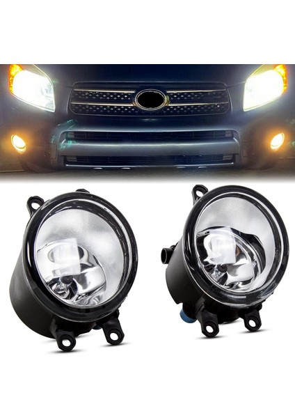 Araba Ön Sol Sağ Tampon Sis Farları Sis Lambası Toyota Camry Corolla Için Ampul ile Rav4 2006-2012 Lexus Için (Yurt Dışından)