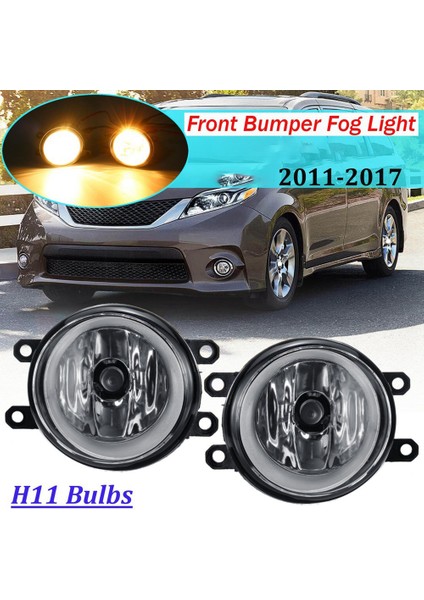 Araba Ön Sol Sağ Tampon Sis Farları Sis Lambası Toyota Camry Corolla Için Ampul ile Rav4 2006-2012 Lexus Için (Yurt Dışından)