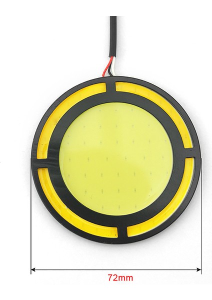 Araba Sarı + Beyaz Cob LED Gün Işığı Ampul Drl Lamba Gündüz Çalışan Sis Farı (Yurt Dışından)