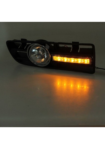 2 x LED Izgara Izgara Tampon Sis Önleyici Farlar Far 97-06 Golf 4 Mk4 Iv Siyah (Yurt Dışından)