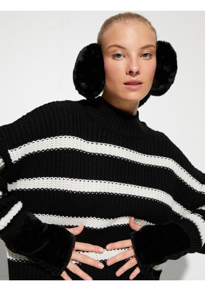 Parmaksız Suni Kürk Eldiven