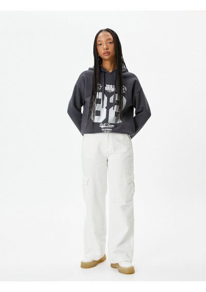 Kolej Kapşonlu Sweatshirt Şardonlu Baskılı fiyatları